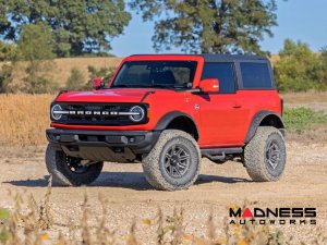 Ford Bronco Custom Wheels (1) - Rough Country - 88 Series - Gloss Black - 17 x 8.5 / 6 x 5.5 / -12 / 4.5" 